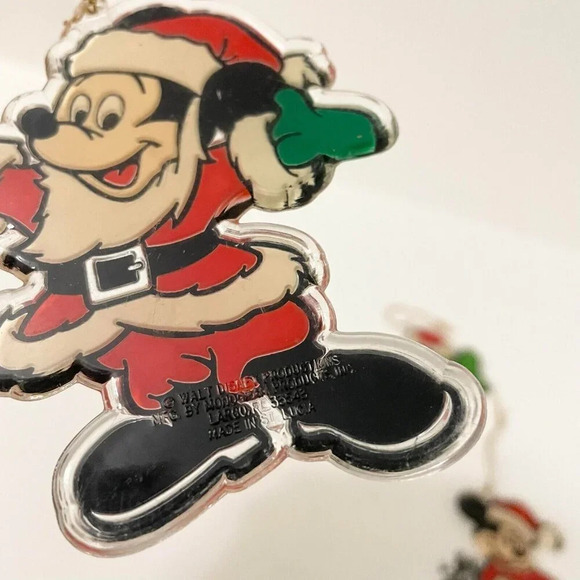 Vintage Lot of 4 Mickey Minnie Mouse Disney Plastic Sun Catchers Ornaments - Picture 5 of 15